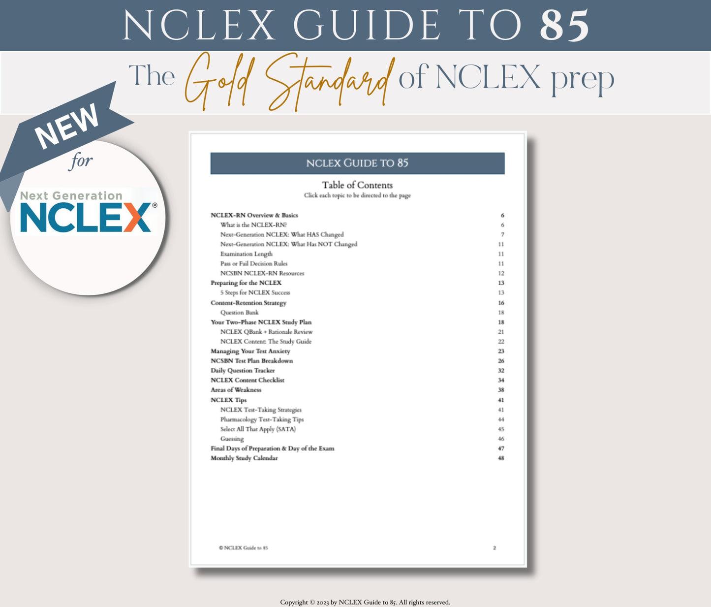 NCLEX Guide to 85 - The Nursing Perspective