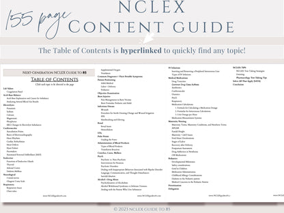 NCLEX Guide to 85 - The Nursing Perspective