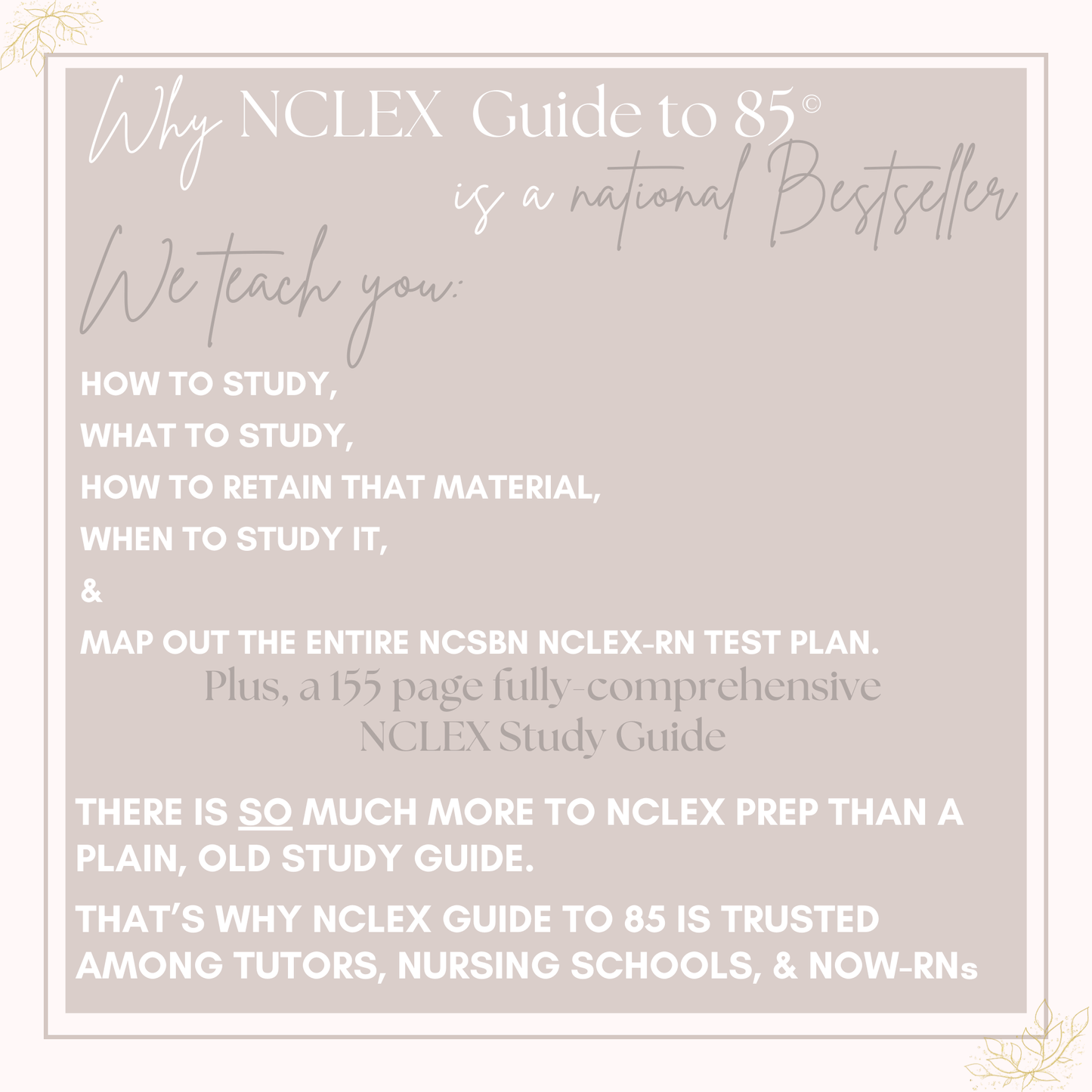 NCLEX Guide to 85 © - The Nursing Perspective