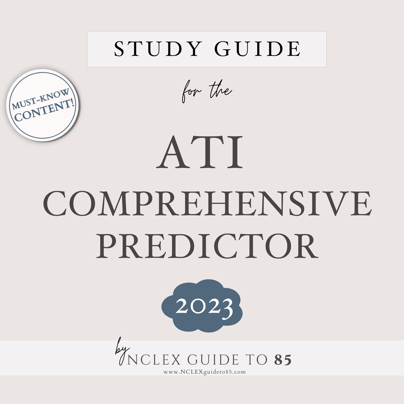 ATI RN Comprehensive Predictor Study Guide © The Nursing Perspective
