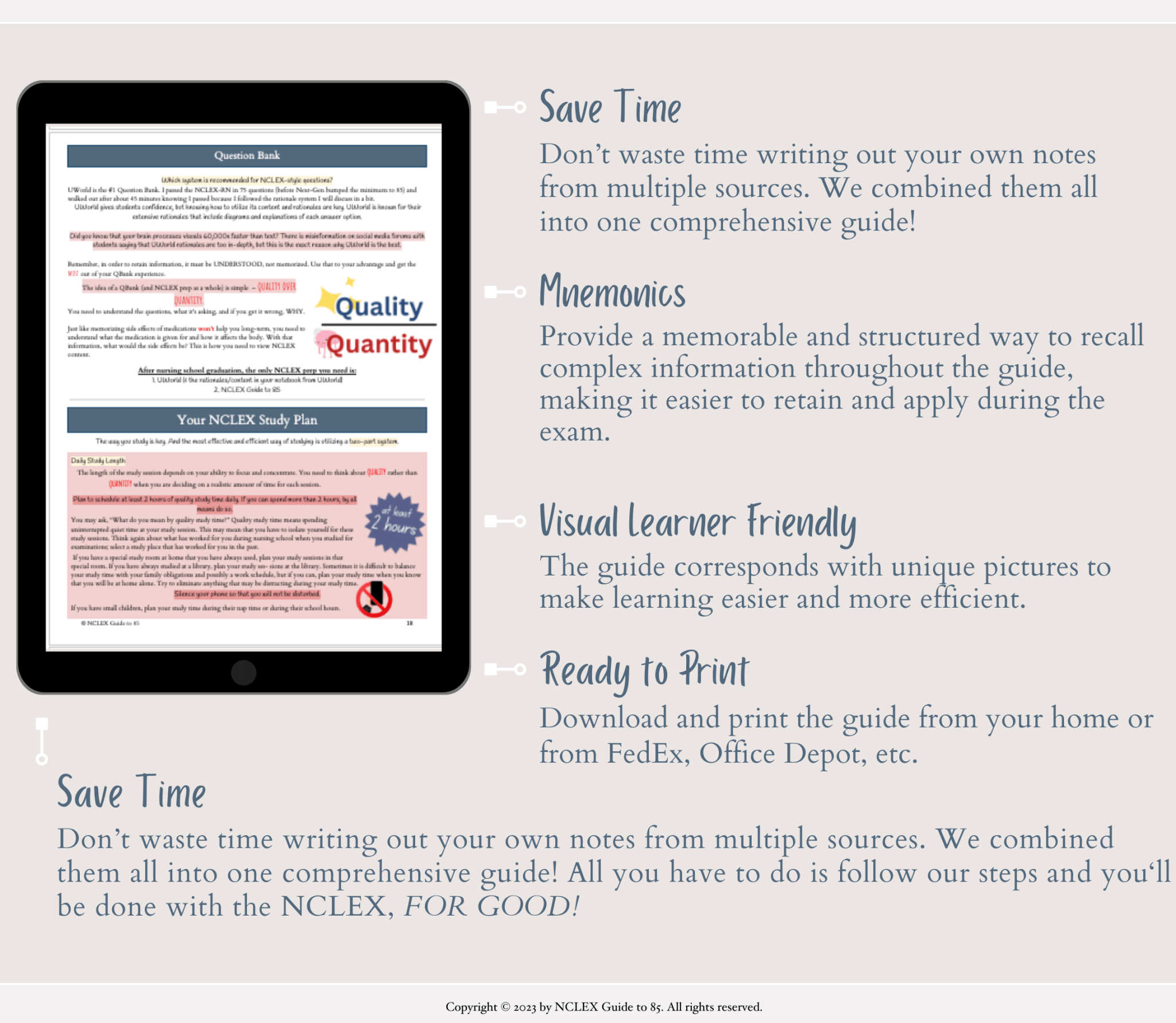 NCLEX Guide to 85© – The Nursing Perspective